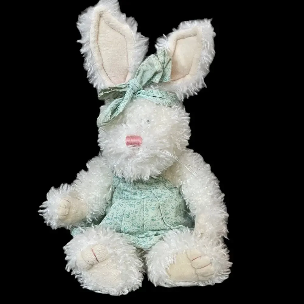 Boyds Bears Plush Juniper Bunnyhug White Rabbit TAGS #916501 Stuffed Animal Toy